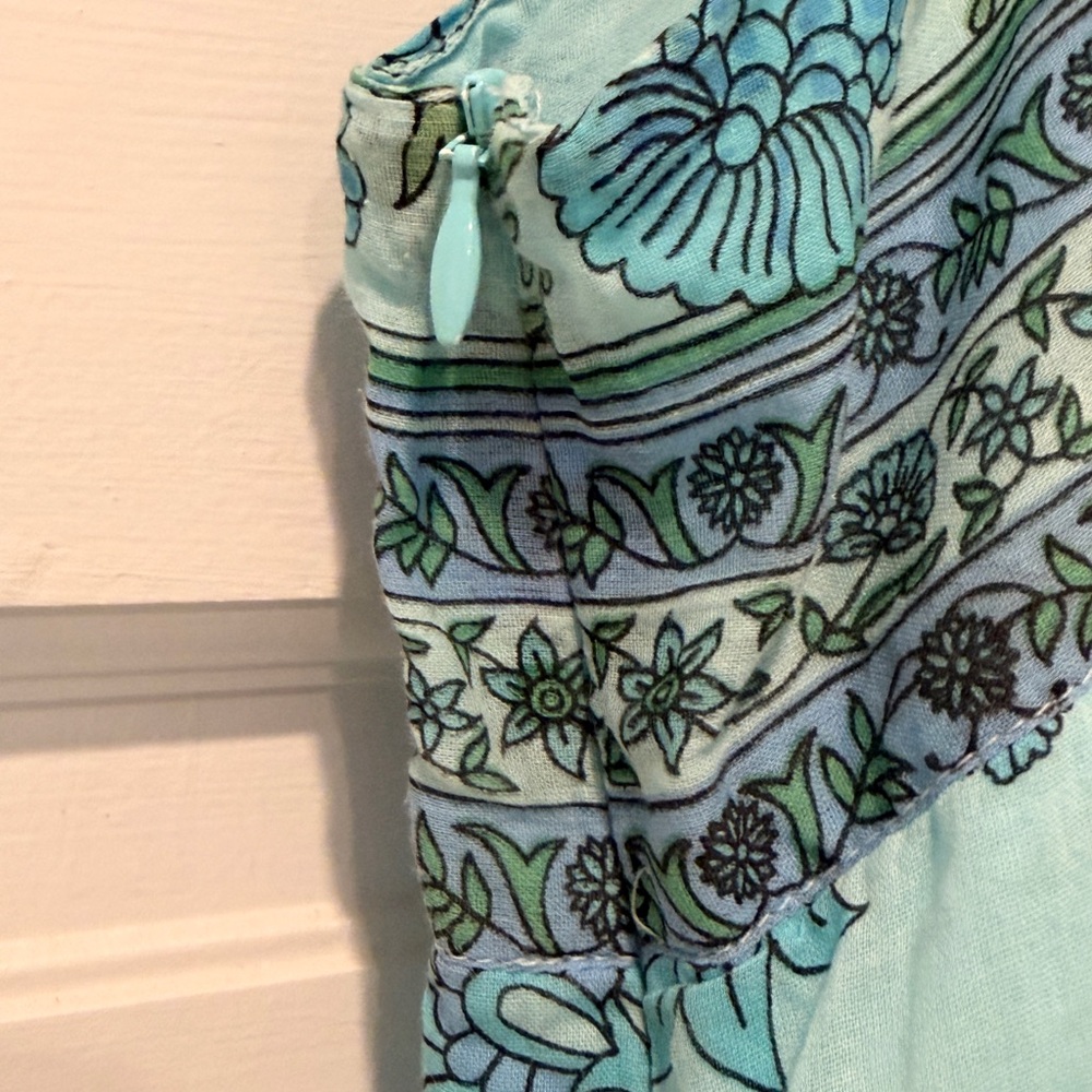 LIKE NEW Juliet Dunn Floral Mini Dress Swim Cover-up Size 8/10 (size 3) - Picture 12 of 14